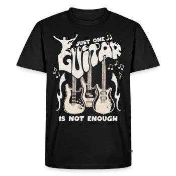 Guitare, Guitare électrique, Dicton Drôle, Guitariste - T-shirt Premium bio Homme - noir - Devant - Nico (187cm)