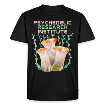 Psychedelic Mushrooms, Psychedelic, Saying - Men's Premium Organic T-Shirt - black - Front - Nico (187cm)
