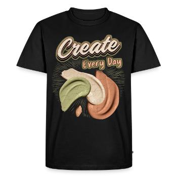 Artist, Artistic, Painter Funny Saying - Men's Premium Organic T-Shirt - black - Front - Nico (187cm)