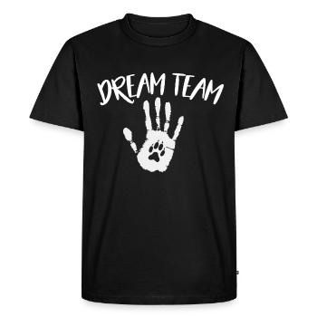 Dream Team Dog Dog Love Dog Doglover Shirt - Men's Premium Organic T-Shirt - black - Front - Nico (187cm)