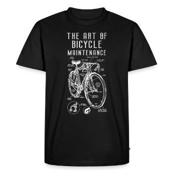 The Art Of Bicycle Maintenance - Men's Premium Organic T-Shirt - black - Front - Nico (187cm)