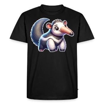 Fourmilier - T-shirt Premium bio Homme - noir - Devant - Nico (187cm)