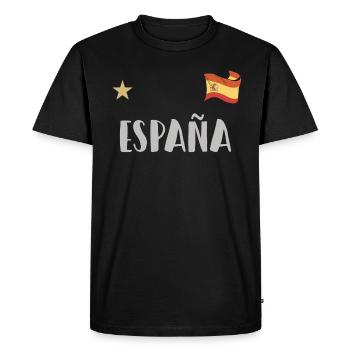 Espagne Maillot de football Drapeau espagnol - T-shirt Premium bio Homme - noir - Devant - Nico (187cm)
