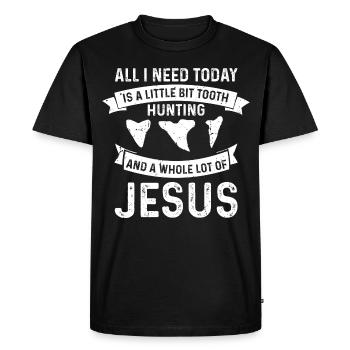 Conception de l’archéologie fossile Fossiles Chasseurs de fossiles - T-shirt Premium bio Homme - noir - Devant - Nico (187cm)