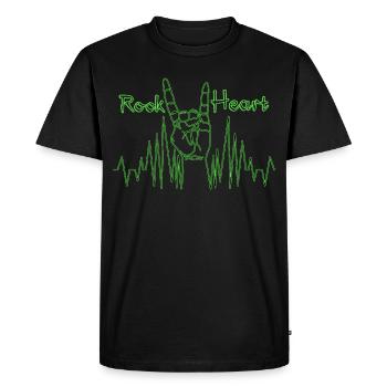 Âme du rock and roll - T-shirt Premium bio Homme - noir - Devant - Nico (187cm)