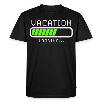 Vacanciers Été Hiver - T-shirt Premium bio Homme - noir - Devant - Nico (187cm)