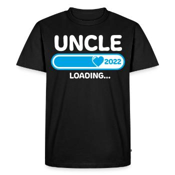 Oncle 2022 Félicitations - T-shirt Premium bio Homme - noir - Devant - Nico (187cm)