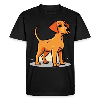 Conception de chien mignon pour les propriétaires de chiens - T-shirt Premium bio Homme - noir - Devant - Nico (187cm)