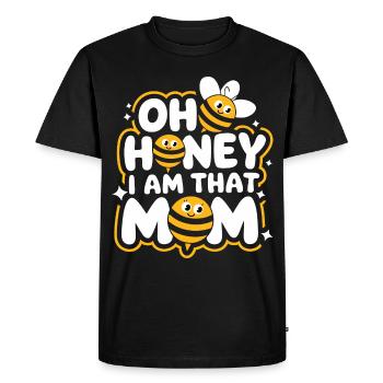 abeille abeille apicultrice abeille abeille - T-shirt Premium bio Homme - noir - Devant - Nico (187cm)