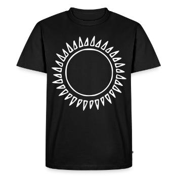 Sun Drawing Nature Sketch White - Men's Premium Organic T-Shirt - black - Front - Nico (187cm)
