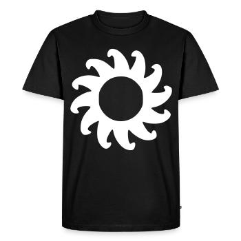 Sun Drawing Nature Sketch White - Men's Premium Organic T-Shirt - black - Front - Nico (187cm)