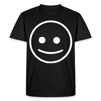 Emoji sketch neutral white - Men's Premium Organic T-Shirt - black - Front - Nico (187cm)