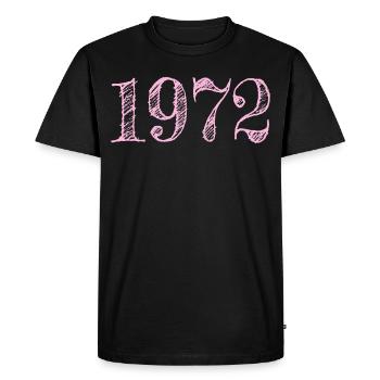 1972 Millésime Année de construction Cadeau - T-shirt Premium bio Homme - noir - Devant - Nico (187cm)