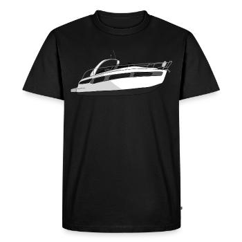 Bateau à moteur - T-shirt Premium bio Homme - noir - Devant - Nico (187cm)