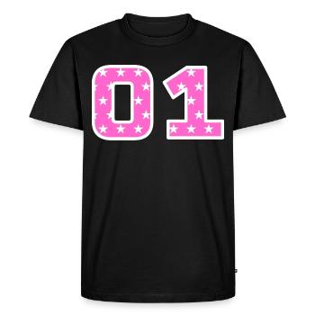 Équipe - 01 - T-shirt Premium bio Homme - noir - Devant - Nico (187cm)