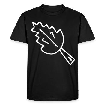 Plant drawing nature sketch white - Men's Premium Organic T-Shirt - black - Front - Nico (187cm)