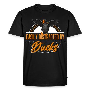 Propriétaire de canard Canard Mère Canard Amoureux Canard - T-shirt Premium bio Homme - noir - Devant - Nico (187cm)