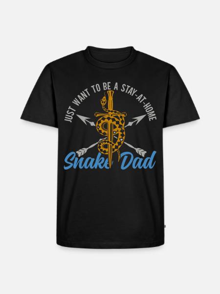 Snake owners Snake lovers Snakes - Men's Premium Organic T-Shirt - black