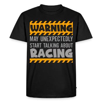 Racetrack Race Car Racing Autosport - T-shirt Premium bio Homme - noir - Devant - Nico (187cm)