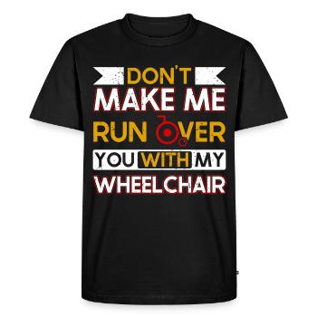 Wheelchair leg amputation consciousness amputation - Men's Premium Organic T-Shirt - black - Front - Nico (187cm)