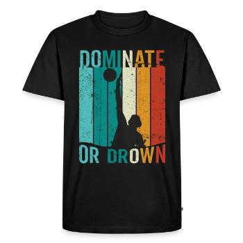 Joueur de water-polo entraîneur de l’équipe de water-polo - T-shirt Premium bio Homme - noir - Devant - Nico (187cm)