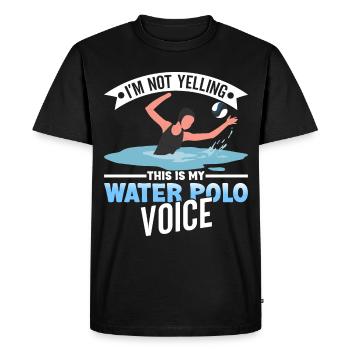 Joueur de water-polo entraîneur de l’équipe de water-polo - T-shirt Premium bio Homme - noir - Devant - Nico (187cm)