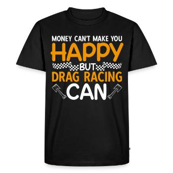 Course de dragsters Course de voitures de course de dragster - T-shirt Premium bio Homme - noir - Devant - Nico (187cm)