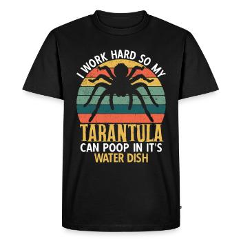 Tarentule Araignées Tarentule Familier Tarentule Collector - T-shirt Premium bio Homme - noir - Devant - Nico (187cm)