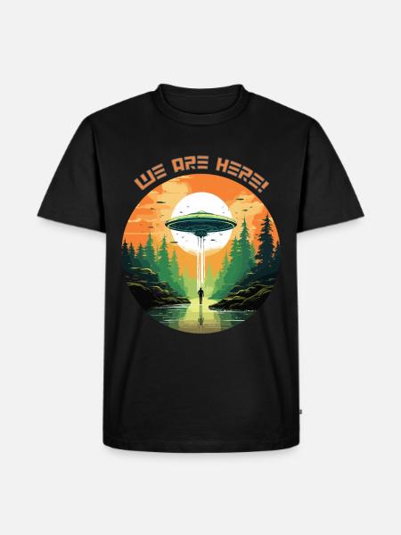 UFOs are here! - Men's Premium Organic T-Shirt - black