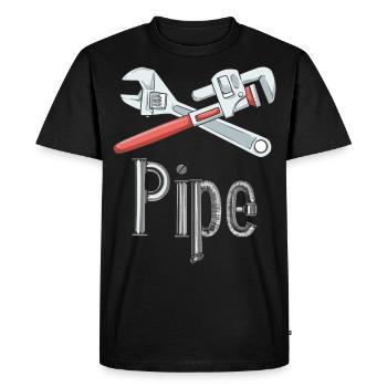 Cadeau d'outil drôle de plombier plombier - T-shirt Premium bio Homme - noir - Devant - Nico (187cm)