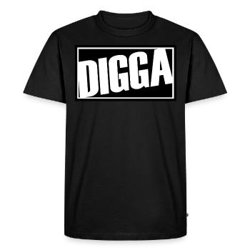digga Alter bro moin hamburg hip hop oldschool type - T-shirt Premium bio Homme - noir - Devant - Nico (187cm)