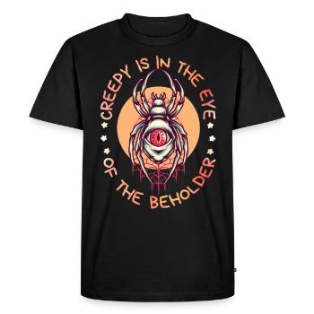 Araignée de tarentule drôle de dicton Halloween - T-shirt Premium bio Homme - noir - Devant - Nico (187cm)