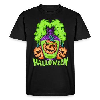 Pumpkin Spirit Halloween, Halloween Pumpkin, Poison - Men's Premium Organic T-Shirt - black - Front - Nico (187cm)
