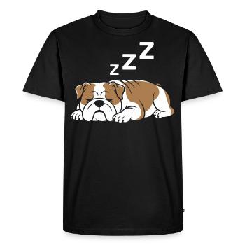 Bouledogue - T-shirt Premium bio Homme - noir - Devant - Nico (187cm)