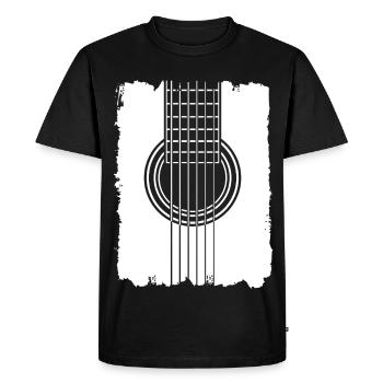 Guitar Poster Graffiti Style - Men's Premium Organic T-Shirt - black - Front - Nico (187cm)