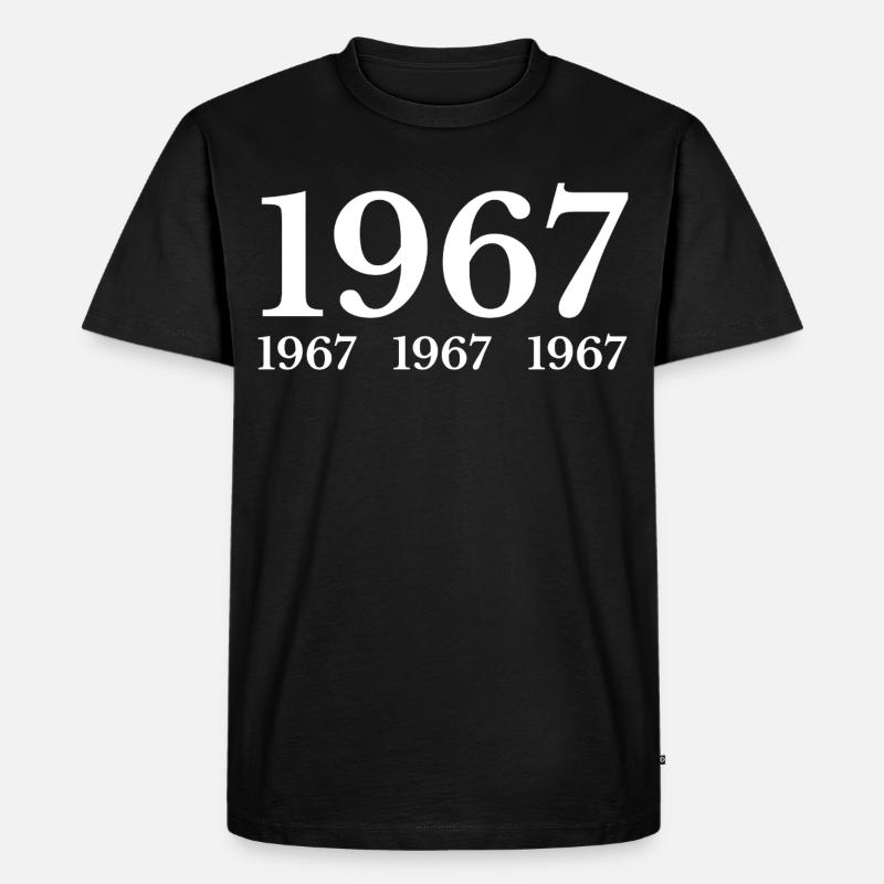 1967 - Männer Premium Bio T-Shirt - Schwarz