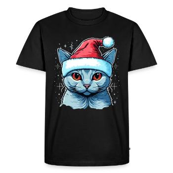 Stunning Advent kitten drawing, the ideal - Men's Premium Organic T-Shirt - black - Front - Nico (187cm)