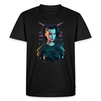 Gorgeous punk Women for Gaming Lovers - Men's Premium Organic T-Shirt - black - Front - Nico (187cm)