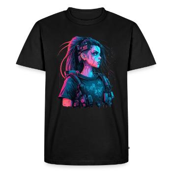 Gorgeous Girl For Fiction Lovers - Men's Premium Organic T-Shirt - black - Front - Nico (187cm)