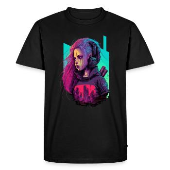 Amazing Design Of A Stunning Women - Men's Premium Organic T-Shirt - black - Front - Nico (187cm)