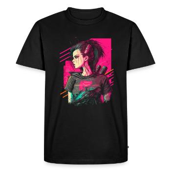 Amazing Looking Punk Women the simple Christmas - Men's Premium Organic T-Shirt - black - Front - Nico (187cm)