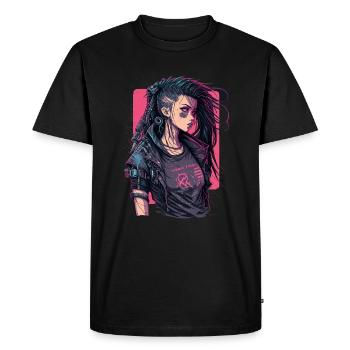 Science Fiction Girl the excellent present for - Men's Premium Organic T-Shirt - black - Front - Nico (187cm)