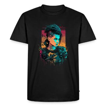 Beautiful Science Fiction Women the simple - Men's Premium Organic T-Shirt - black - Front - Nico (187cm)