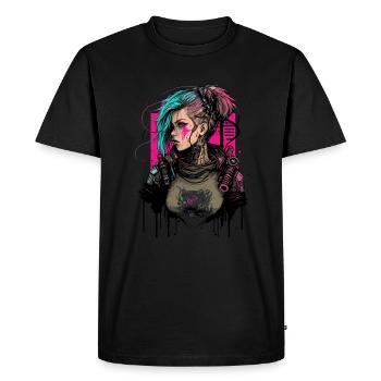 Punk Lady l’excellent cadeau pour les fans de fiction - T-shirt Premium bio Homme - noir - Devant - Nico (187cm)