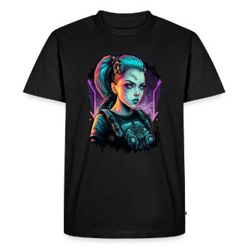 A Beautiful Punk Girl le cadeau idéal pour Cyber - T-shirt Premium bio Homme - noir - Devant - Nico (187cm)