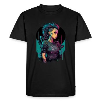 Amazing Looking Futuristic Lady la fabuleuse - T-shirt Premium bio Homme - noir - Devant - Nico (187cm)