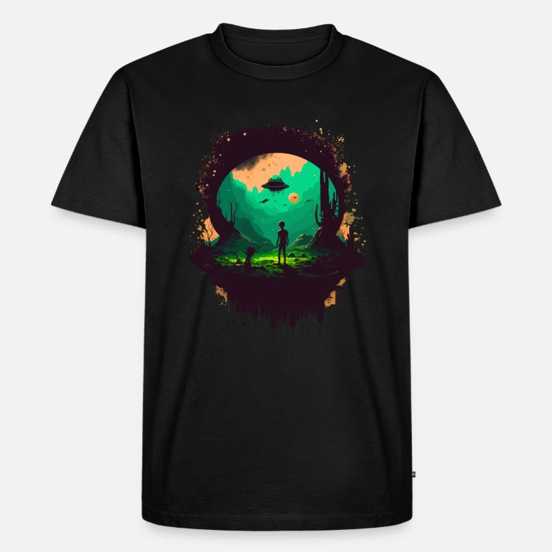 Fremder Frieden - Männer Premium Bio T-Shirt - Schwarz