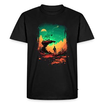 Mes œuvres - T-shirt Premium bio Homme - noir - Devant - Nico (187cm)