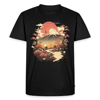 Art d’Extrême-Orient - T-shirt Premium bio Homme - noir - Devant - Nico (187cm)