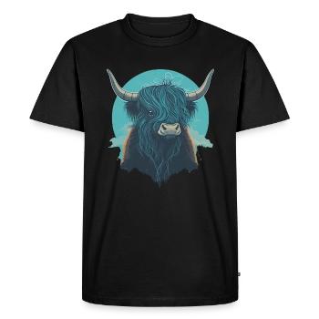 Amoureux des yaks - T-shirt Premium bio Homme - noir - Devant - Nico (187cm)